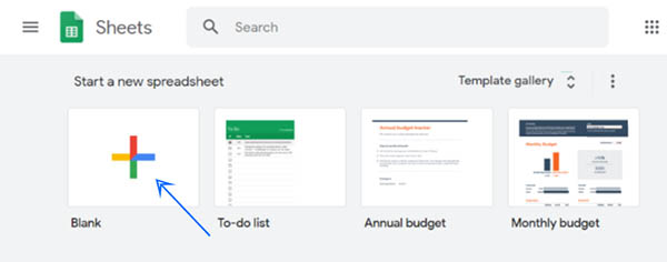 new google sheets spreadsheet